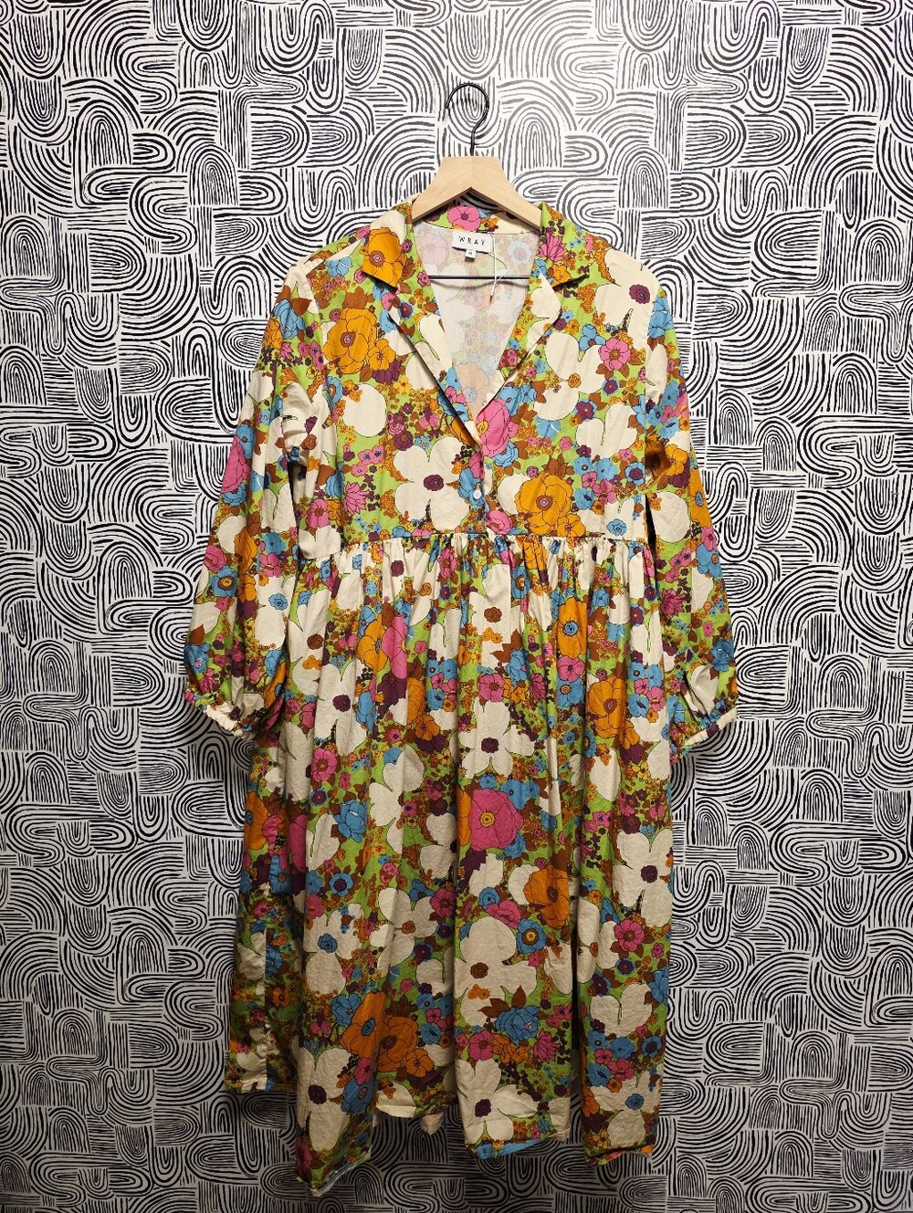 WRAY NYC ACID FLORAL Quinn Dress